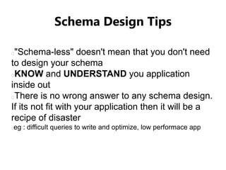 MongoDB Schema Design by Examples | PPT