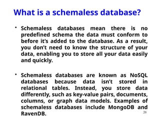 Comprehensive Overview of NoSQL Databases and Distributed Data Models ...