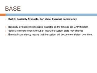 Comprehensive Overview of NoSQL Databases and MongoDB Operations | PDF