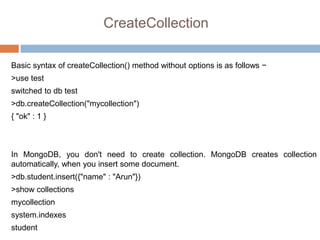 Comprehensive Overview of NoSQL Databases and MongoDB Operations | PDF