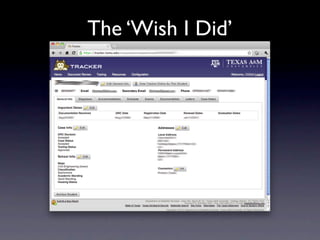 The ‘Wish I Did’
 
