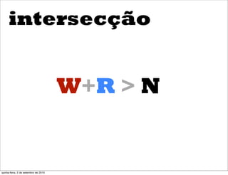 intersecção


                                      W+R > N


quinta-feira, 2 de setembro de 2010
 