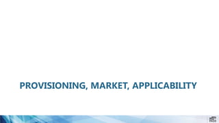 PROVISIONING, MARKET, APPLICABILITY
 
