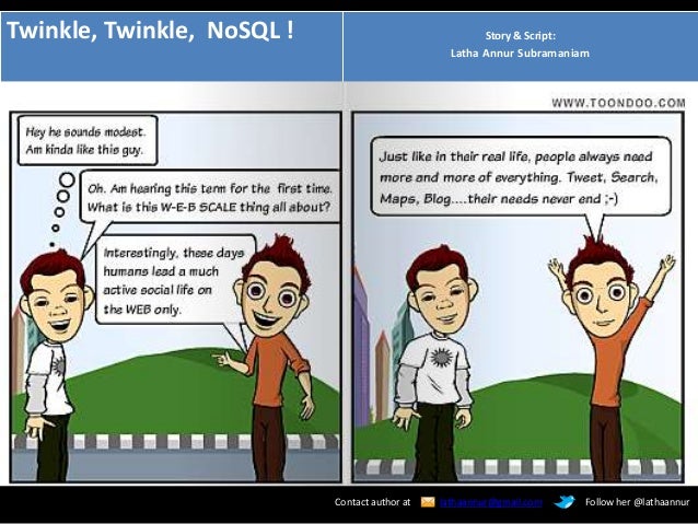 SQL vs Nosql - Cartoon strip