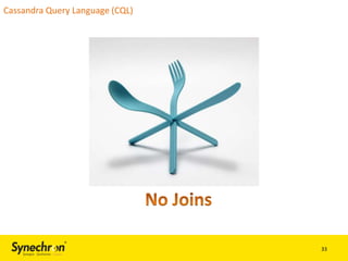 Cassandra Query Language (CQL)

33

 