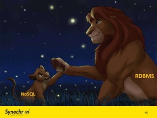 RDBMS
NoSQL

40

 