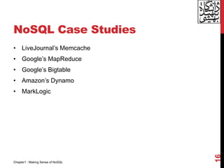 Chapter1: NoSQL: It’s about making intelligent choices