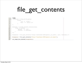 ﬁle_get_contents
Thursday, May 6, 2010
 