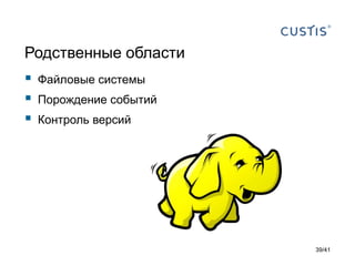 Родственные области





Файловые системы
Порождение событий
Контроль версий

39/41

 