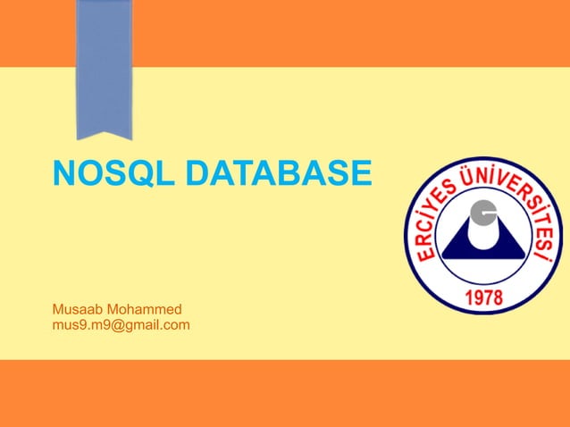 Nosql database presentation | PPT