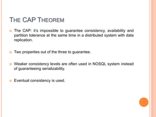Cap Nosql Nosql databases | PPTX