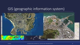 GIS (geographic information system)
4/14/2017 BY MARKIYAN RIZUN, UNIVERSITÉ LILLE 1, SOFTEAM, EMAIL: MRIZUN@SOFTEAM.FR 33
 