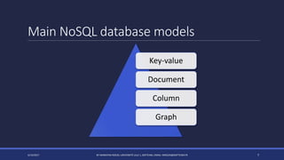 NoSQL databases | PPTX