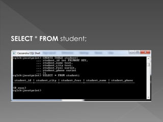 SELECT * FROM student;
 