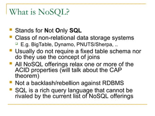 No SQL Databases as modern database concepts | PPT