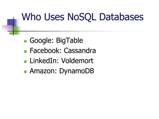 NoSQL Databases | PPT
