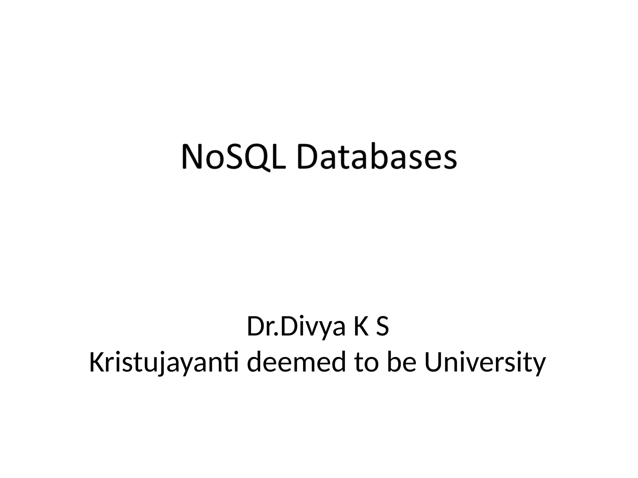Dr.Divya K S
Kristujayanti deemed to be University
 