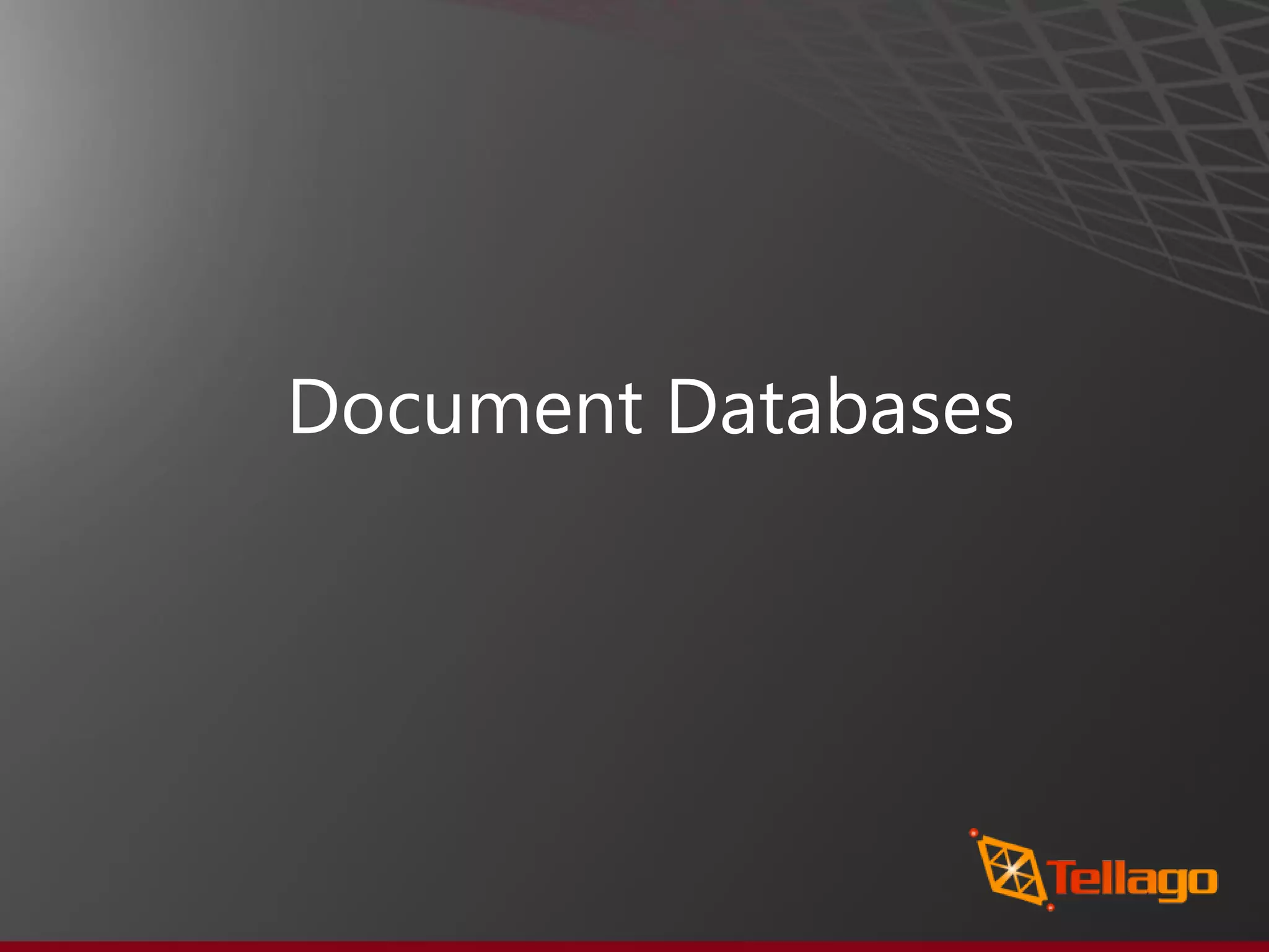 Document Databases 