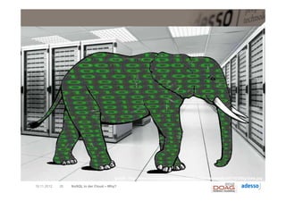 Quelle: http://res.sys-con.com/story/mar12/2188748/CloudBigData_0_0.jpg
                                         Quelle: http://www.techweekeurope.co.uk/wp-content/uploads/2011/03/Big-Data.jpg

19.11.2012   26   NoSQL in der Cloud – Why?
 