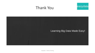 Thank You 
easydata - Online Training 
