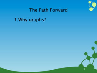 The Path Forward

1.Why graphs?




                         2
 