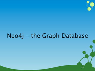 Neo4j - the Graph Database




                       14
 