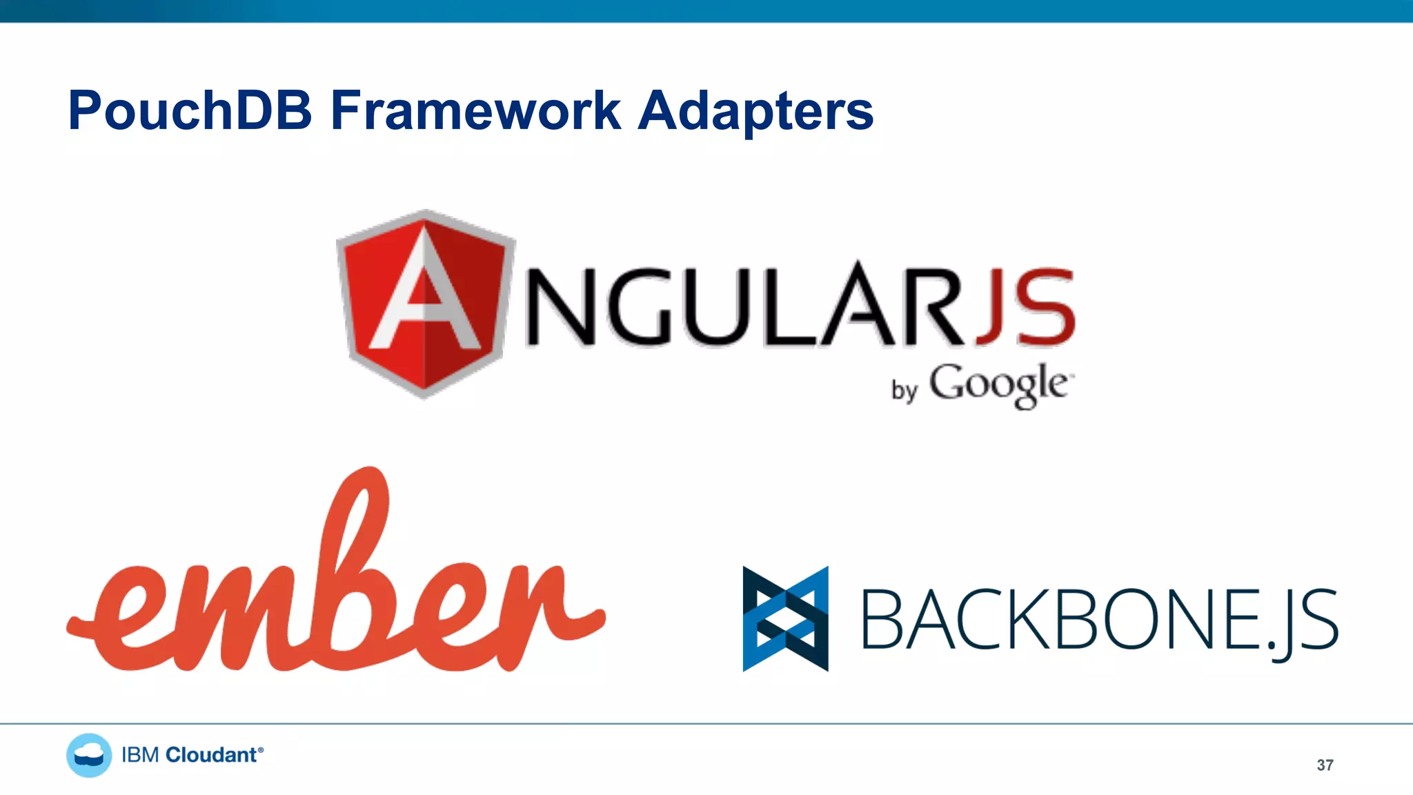 PouchDB Framework Adapters
37
 