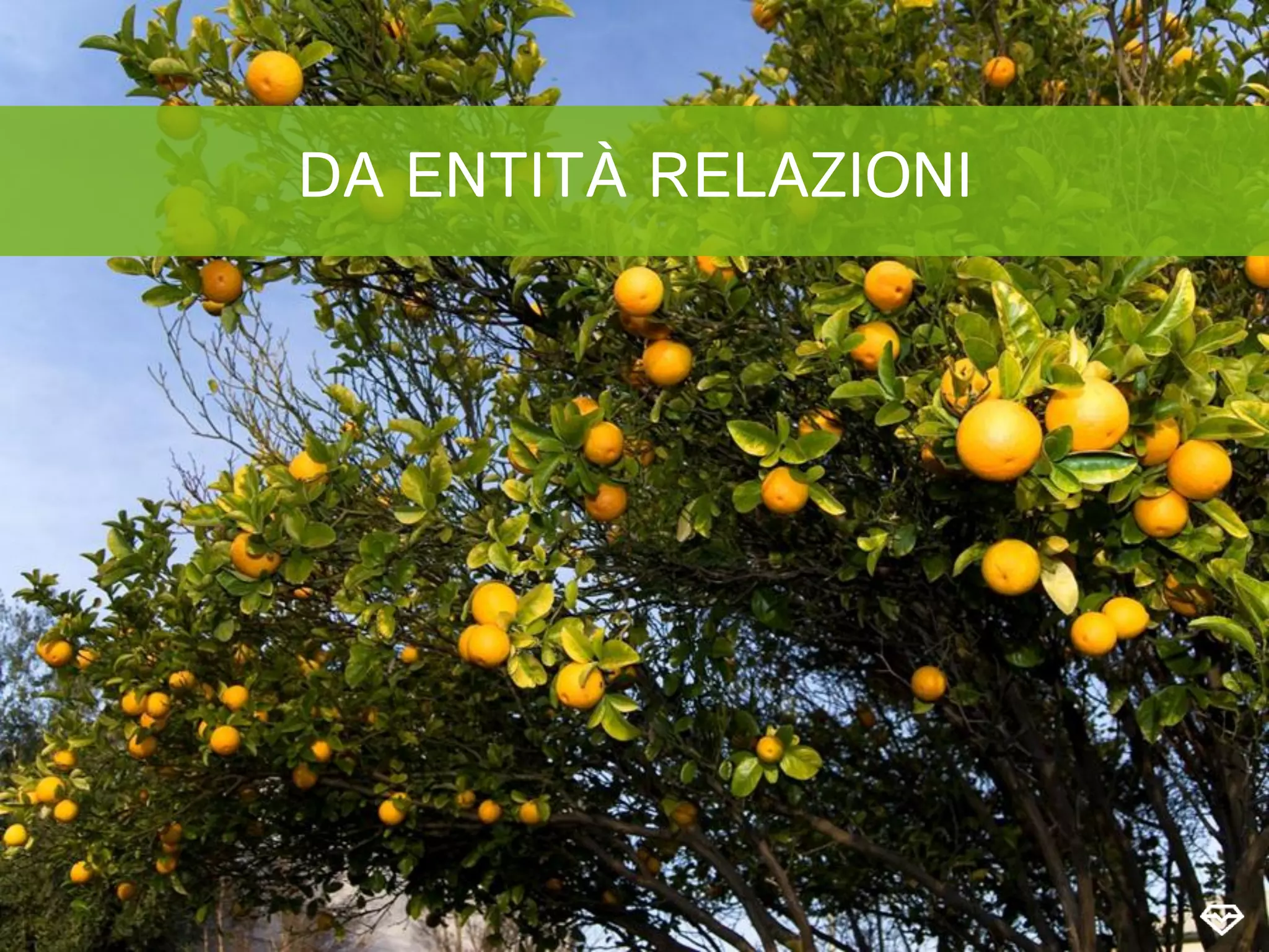 DA ENTITÀ RELAZIONI
 