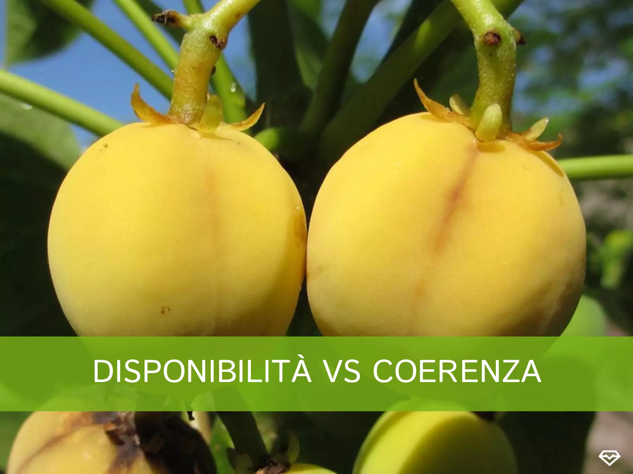 DISPONIBILITÀ VS COERENZA
 