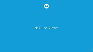 N1QL  vs  View’s
60
 