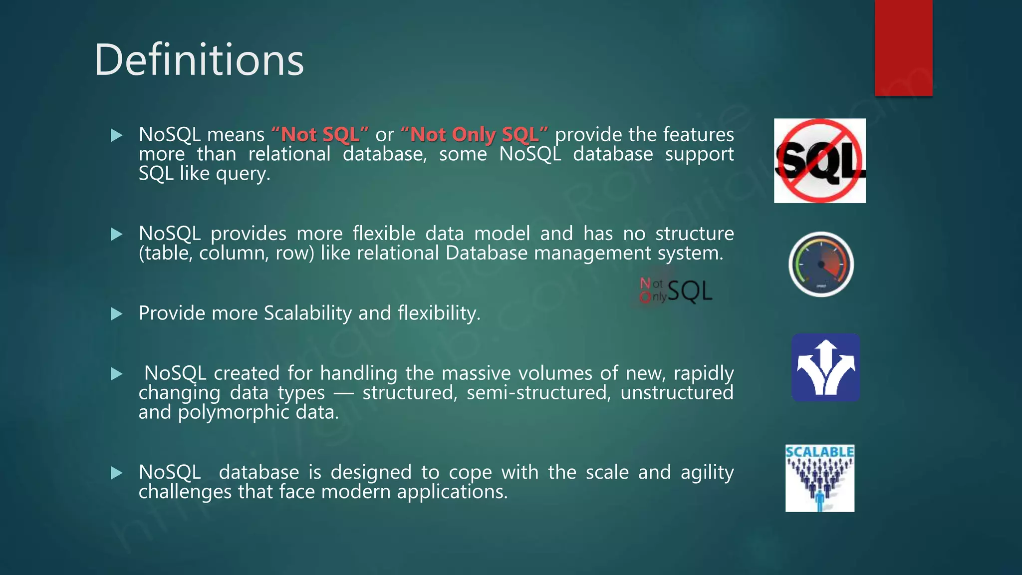 NOSQL and MongoDB Database | PPT