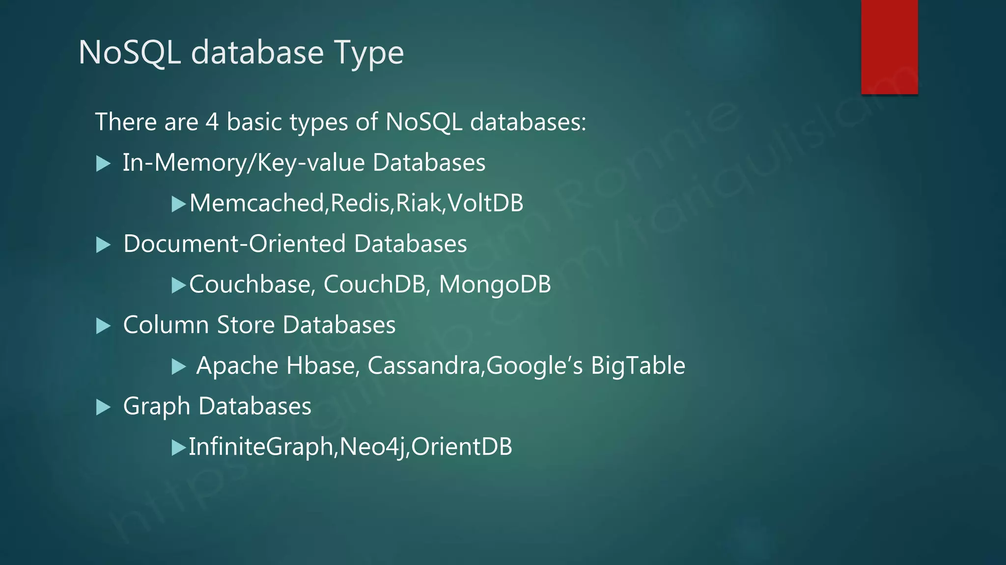 NOSQL and MongoDB Database | PPT