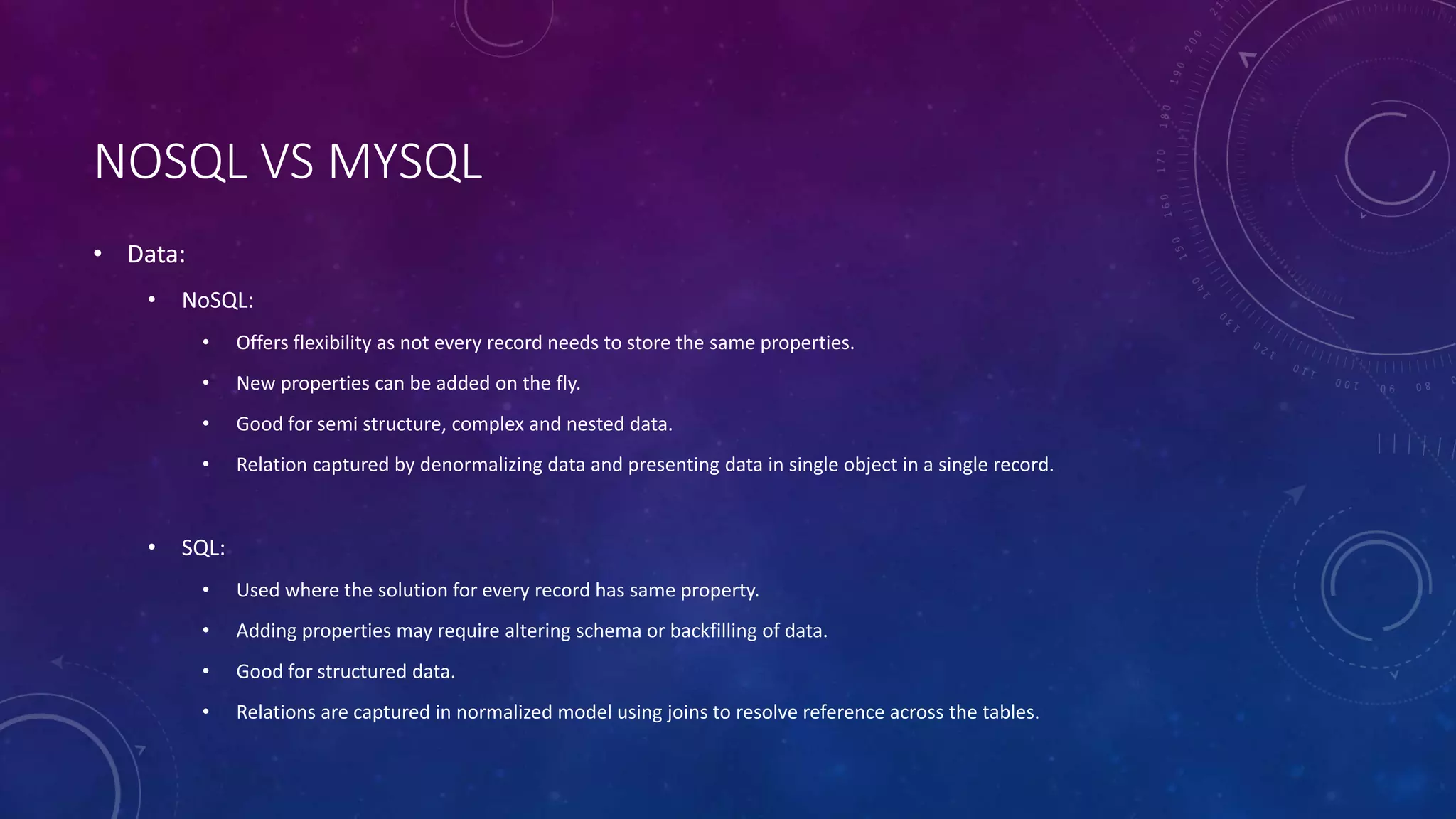 NOSQL vs SQL | PPTX