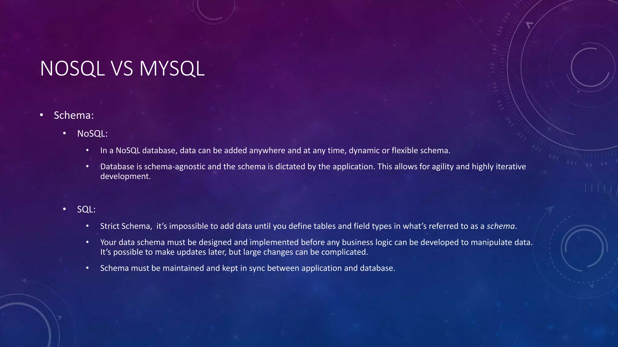 NOSQL vs SQL | PPTX