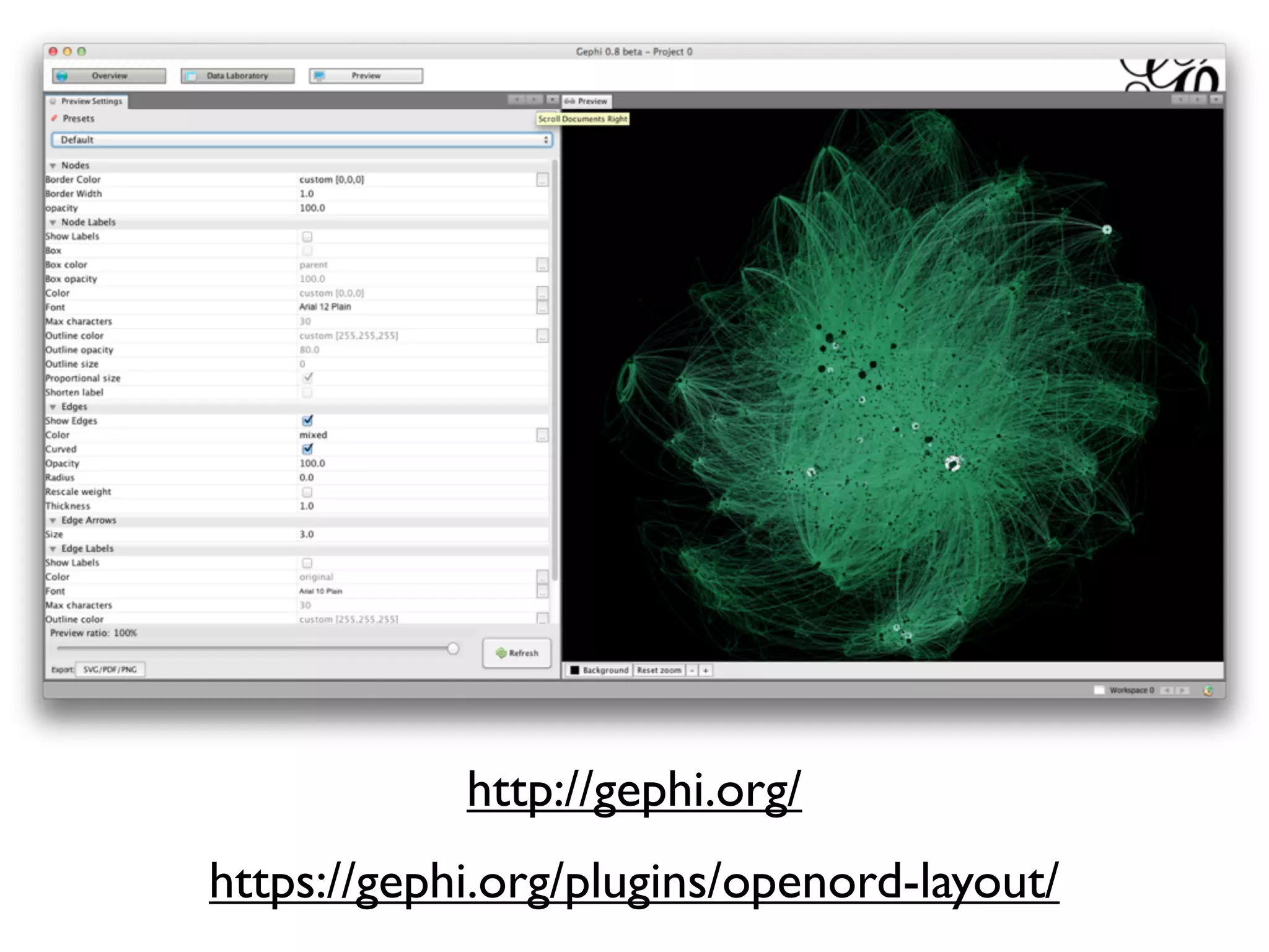 http://gephi.org/
https://gephi.org/plugins/openord-layout/
 