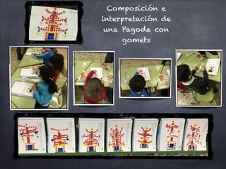 Composición e
interpretación de
una Pagoda con
gomets
 