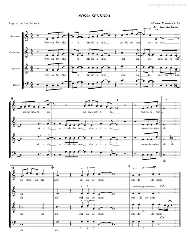 Nossa Senhora Partitura