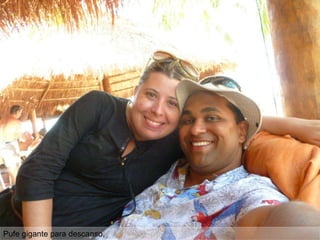 Pufe gigante para descanso,
 