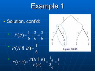 Example 1 Solution, cont’d: 