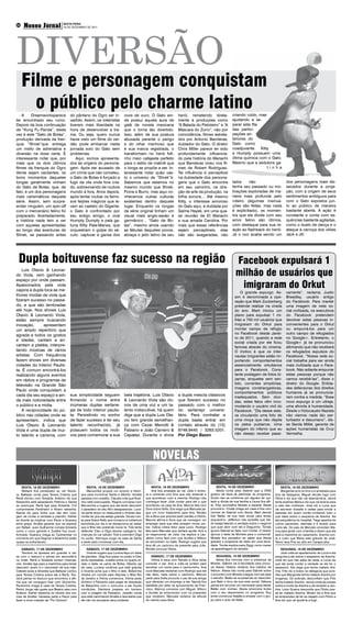 DIVERSÃO
     Nosso Jornal                       SEXTA-FEIRA
                     Boituva e Região
06
                                        16 DE DEZEMBRO DE 2011




     Filme e personagem conquistam
    A
       o público pelo charme latino
         Dreamworksparece                   do pântano do Ogro ser in-             ovos de ouro. O Gato ain-                 herói, remetendo direta-                 criando ruído, mas
ter encontrado seu rumo.                    vadido. Assim, os roteiristas          da possui aquela aura de                  mente à produções como                   ajudando a se-
Depois da boa continuação                   tiveram mais liberdade na              galã de novela mexicana                   “A Balada do Pistoleiro” e “A            parar esta fita
de “Kung Fu Panda”, desta                   hora de desenvolver a tra-             que o torna tão divertido.                Máscara do Zorro”, não por               das partici-
vez é este “Gato de Botas”,                 ma. Ou seja, quem nunca                Isso, além de sua postura                 coincidência, filmes estrela-            pações an-
produção derivada da fran-                  havia visto um filme do ver-           abusada perante o perigo                  dos por Antonio Banderas,                teriores do
quia “Shrek”que entrega                     dão pode embarcar nesta                e do olhar manhoso que                    dublador do Gato. O diretor              Gato como
um misto de adrenalina e                    jornada solo do Gato sem               é sua marca registrada, o                 Chris Miller parece ter sido             coadjuvante. Kitty
diversão na dose certa. É                   problemas.                             transformam no herói fofi-                profundamente influencia-                e Humpty possuem uma
interessante notar que, por                     Aqui, somos apresenta-             nho meio cafajeste perfeito               do pela história do Mariachi             ótima química com o Gato.
mais que os dois últimos                    dos às origens do persona-             para o estilo de matinê que               que Banderas viveu nos fil-              Mesmo que a sedutora ga-
filmes da franquia do Ogro                  gem. Após ser acusado de               o longa se propõe a ser. In-              mes de Robert Rodriguez.                                    tinha
Verde sejam vacilantes, os                  um crime que não cometeu,              teressante notar quão vas-                Tal influência é perceptível
bons momentos daqueles                      o Gato de Botas é forçado a            to o universo de “Shrek”é.                na dubiedade dos persona-
longas geralmente vinham                    fugir da vila onde fora cria-          Sabemos que estamos no                    gens que o Gato encontra                 ladra     não                             dos personagens mais dis-
do Gato de Botas, que, de                   do, sobrevivendo de roubos             mesmo mundo que Shrek,                    em seu caminho, na dire-                 tenha seu passado ou mo-                  secados durante a proje-
fato, é um dos personagens                  mundo à fora. Anos depois,             Fiona e Burro, mas aqui co-               ção de arte da produção, na              tivações exploradas de ma-                ção, com a origem de seus
mais carismáticos daquela                   após tentar roubar os famo-            nhecemos outras culturas                  trilha sonora… Até mesmo                 neira mais profunda pelo                  sentimentos ambíguos para
série. Assim, sem surpre-                   sos feijões mágicos que le-            existentes dentro daquele                 Kitty, o interesse amoroso               roteiro (algumas insinua-                 com o Gato expostos jun-
ender ninguém, um spin-off                  vam ao castelo do Gigante,             lugar. Enquanto os longas                 do Gato aqui, é dublada por              ções são feitas, mas nada                 to ao público de maneira
com o mercenário felino foi                 o Gato é confrontado por               da série original tinham um               Salma Hayek, em uma qua-                 é explicitado), os momen-                 bastante aberta. A ação é
preparado. Acertadamente,                   seu antigo amigo, o oval               visual mais anglo-saxão e                 se reunião de El Mariachi                tos que ela divide com seu                constante e conta com se-
a história nada tem a ver                   Humpty Dumpty e pela ga-               germânico , “Gato de Bo-                  e sua amada Carolina. Por                amor felino são ótimos,                   quências bastante agitadas,
com aquelas apresentadas                    tuna Kitty Pata-Mansa, que             tas”, mesmo ainda usando                  mais que essas referências               com destaque para sua re-                 como o duelo de dança e o
ao longo das aventuras de                   orquestram o golpe do sé-              as fábulas daqueles povos,                sejam perceptíveis, elas                 ação ao flashback do herói.               ataque à carroça dos vilões
Shrek, se passando antes                    culo: capturar a gansa dos             abraça o jeito latino de seu              não são exageradas, não                  Já o ovo acaba sendo um                   Jack e Jill.




 Dupla boituvense faz sucesso na região                                                                                                                                  Facebook expulsará 1
    Luis Otavio & Leonar-
do Viola, vem ganhando                                                                                                                                                   milhão de usuários que
espaço por onde passam.
Apaixonados pela viola
caipira a dupla toca as me-
                                                                                                                                                                          imigraram do Orkut
                                                                                                                                                                            O grande expurgo. As-               vamente”, reclama Justin
lhores modas de viola que                                                                                                                                               sim é denominada a ope-                 Breadley, usuário antigo
fizeram sucesso no passa-                                                                                                                                               ração que Mark Zuckerberg               do Facebook. Para manter
do, e que são lembradas                                                                                                                                                 pretende realizar na virada             uma imagem de rede so-
até hoje. Nos shows Luis                                                                                                                                                do ano. Mark iniciou um                 cial civilizada, os executivos
Otavio & Leonardo Viola,                                                                                                                                                plano para expulsar 1 mi-               do Facebook pretendem
estão sempre buscando                                                                                                                                                   lhão e 700 mil usuários que             devolver estas pessoas in-
inovação,       apresentam                                                                                                                                              imigraram do Orkut para                 convenientes para o Orkut
um amplo repertório que                                                                                                                                                 montar campo de refúgio                 ou empurrá-los para um
agrada a todos os gostos                                                                                                                                                no Facebook desde Janei-                outro campo de refugiados
                                                                                                                                                                        ro de 2011, quando a rede               no Google+. Entretanto, o
e idades, cantam e en-
                                                                                                                                                                        social criada por ele ficou             Google+ já se pronunciou
cantam a platéia, interpre-                                                                                                                                             famosa através do cinema.               afirmando que não receberá
tando músicas de vários                                                                                                                                                 O motivo é que os inter-                os refugiados expulsos do
artistas. Com frequência                                                                                                                                                nautas imigrantes estão im-             Facebook. “Nossa rede so-
fazem shows em diversas                                                                                                                                                 portando comportamentos                 cial trabalha para ser ainda
cidades do Interior Paulis-                                                                                                                                             essencialmente orkutianos               mais civilizada que o Face-
ta. É comum encontrá-los                                                                                                                                                para o Facebook. Cons-                  book. Não adianta empurrar
realizando alguns eventos                                                                                                                                               tante postagem de fotos bi-             estas pessoas porque não
em rádios e programas de                                                                                                                                                zarras, enquetes sem sen-               vamos recebê-las”, disse o
televisão na Grande São                                                                                                                                                 tido, correntes simplórias,             diretor do Google. Entida-
                                                                                                                                                                        imagens constrangedoras,                des defensoras dos direitos
Paulo onde conquistam a
                                                                                                                                                                        comportamentos públicos                 humanos já se pronuncia-
cada dia seu espaço e ain-                  sua simplicidade seguem                bela trajetória. Luis Otavio              a dupla mescla clássicos                   inadequados. Sem dúvi-                  ram contra a medida. “Esse
da mais notoriedade entre                   firmando o nome entre                  & Leonardo Viola são do-                  que fizeram sucesso no                     das, estes fatos vêm inco-              novo expurgo é um ultraje,
o público e a mídia.                        inúmeras duplas sertane-               nos de uma voz e um ta-                   passado com o melhor                       modando o usuário civil do              uma afronta à humanidade.
    A reciprocidade do pú-                  jas de todo interior paulis-           lento indiscutível, há quem               do sertanejo universi-                     Facebook. “Dia desse esta-              Desde o Holocausto Nazista
blico nas cidades onde se                   ta. Persistindo no sonho               diga que a dupla Luis Ota-                tário. Para contratar a                    va circulando uma foto de               não víamos nada tão per-
apresentam, indica que                      de fazer sucesso e ter seu             vio tem grande semelhan-                  dupla basta entrar em                      uma moça que não depila                 turbador e desumano”, dis-
Luis Otavio & Leonardo                      talento reconhecido, já                ça com Cezar Menotti &                    contato através do (15)                    os pelos pubianos. Uma                  se Gerda Millet, gerente de
Viola é uma dupla de mui-                   possuem todos os moti-                 Fabiano e João Carreiro &                 9748.9445 / 3263.5201.                     imagem do inferno que eu                ações humanistas da Cruz
to talento e carisma, com                   vos para comemorar a sua               Capataz. Durante o show                   Por Diego Bazzo                            não desejo receber passi-               Vermelha.




                                                                                                         NOVELAS

    SEXTA, 16 DE DEZEMBRO                              SEXTA, 16 DE DEZEMBRO                             SEXTA, 16 DE DEZEMBRO                             SEXTA, 16 DE DEZEMBRO                            SEXTA, 16 DE DEZEMBRO
    Wallace fica penalizado ao ver Teodo-              Maruschka propõe um acordo a Henri-               Ana fica arrasada ao ver Júlia ir embo-           Alexia conta para Gabriel que a ONG              Margarida erra os tiros e é arrastada para
ra. Baltazar conta para Tereza Cristina que        que para incriminar Sarita e Alberto. Amália     ra e comenta com Eva que não entende o            gostou da ideia de participar do programa.        fora da delegacia. Miguel decide fugir com
Renê dormiu com Griselda. Antenor diz que          passeia com Joselito. Claudia nota que Rubi-     que aconteceu com a menina. Rodrigo não           Guido não se conforma por alguém ter qui-         Olivia e diz que não vai abandoná-la. Jeová
Alexandre está assediando Patrícia e Daniel        nho está preocupado. Regina conversa com         consegue fazer Júlia contar para ele o que        tado a dívida de sua família e Laura fica afli-   tenta acalmar Maria e diz que vai levá-la para
se preocupa. Renê liga para Griselda. Crô          Maruschka e sugere que ela tente descobrir       aconteceu na casa de Ana. Marcos fala com         ta. Fôjo aconselha Moisés a esperar Alexia        a cela das mulheres. José diz a Lucia que
cumprimenta Ferdinand e Álvaro estranha.           o paradeiro do seu filho desaparecido. Luce-     Dora sobre Sofia. Eva exige que Manuela pa-       procurá-lo. Cristal chega em casa e fica com      vai escrever dossiês e cartas para enviar a
Nanda diz para Victor que não tem cora-            na sente enjoo no restaurante e Vicente des-     gue um novo tratamento para Ana. Renato           ciúmes de Gabriel com Alexia. Babi decide         pessoas em quem confia contando tudo o
gem de contar a verdade a Leandro. Esther          confia de que ela esteja grávida. Deusa con-     diz a Alice que precisa pedir perdão a Vitória.   tirar Betão de sua rede social para tentar        que sabe sobre o esquema de Aranha. Na
se diverte ao implicar com Paulo e Guaracy         ta para Grace Kelly que comprou a cobertura      Marcos afirma a Dora que vai conseguir um         esquecê-lo. Jefferson não acredita que Val-       ala psiquiátrica do hospital, Tiago apanha de
acha graça. Amália garante que vai esperar         escolhida por ela e se decepciona ao saber       emprego para que eles possam morar jun-           dir esteja falando a verdade sobre o negócio      outros pacientes, desmaia e é levado para
por Rafael. Juan Guilherme nomeia Edvaldo          que a filha não pretende morar lá. Tide tenta    tos. Celina critica Artur para Lúcio. Rodrigo     que quer abrir com ele e Dieguinho. Tomás         outra ala. Os pais de Marcela convidam Ma-
como o novo gerente e Zuleika fica incon-          defender Cleo e Olga resolve castigá-lo. As      fala para Manuela que tentará ajudar Ana a        ignora Gabriel ao falar com Cristal. O diretor    rina para jantar com a família e dizem que ela
formada. Guaracy chega ao Tupinambar no            crianças do Lar salvam Tide e prendem Olga       se reaproximar de Júlia. Iná explica a Lau-       aprova o teste de Michele para o comercial.       será a madrinha do casamento. Aranha con-
momento em que Dagmar e Albertinho estão           no porão. Henrique surge na casa de Sarita       delino como fará com que Aurélia e Wilson         Moisés fica pensativo ao saber que Alexia         ta a Lobo que Maria está grávida de José.
quase se enfrentando.                              e pede para conversar com ela.                   se encontrem no baile. Rodrigo sugere que         gravará o programa de rádio em uma facul-         Telmo leva Fritz ao sítio em Carapicuíba.
                                                                                                    Ana dê um cachorro de presente para Júlia.        dade. Tomás explica para Ziggy como mexer
    SÁBADO, 17 DE DEZEMBRO                             SÁBADO, 17 DE DEZEMBRO                       Renato procura Vitória.                           na aparelhagem do estúdio.                             SEGUNDA, 19 DE DEZEMBRO
    Teodora se apressa em guardar a cai-               Vicente sugere que Lucena faça um teste                                                                                                               José volta ao apartamento de Lúcia e ela
xa com o tesouro e pensa em escondê-lo             de gravidez. Olga fica presa no porão e Cleo         SÁBADO, 17 DE DEZEMBRO                            SEGUNDA, 19 DE DEZEMBRO                       pergunta a ele sobre o assassino de Aranha.
no hotel. Renê e Griselda tomam champa-            teme represálias. Joselito entra no quarto er-       Vitória é seca com Renato e Alice tenta           Alexia fica nervosa com a presença de         José diz que não sabe de nada, e Lúcia diz
nhe. Amália liga para a madrinha para tentar       rado e deita na cama de Brites. Alberto sai      consolar o pai. Ana e Júlia se juntam para        Moisés. Gabriel vai à faculdade para procu-       que ele pode contar a verdade se ele for o
descobrir quem é o namorado de sua mãe.            de casa. Lucena confirma que está grávida        escolher um nome para o cachorrinho. Ana          rar Alexia. Helena reclama dos hábitos de         assassino. Ele nega que tenha matado Ara-
Celeste avisa a Griselda que Baltazar contou       e Vicente acha que o filho é dele. Belezinha     ouve Manuela reclamar com Rodrigo que ele         Nelson. Alexia não conta para Gabriel sobre       nha. Fritz diz a todos na delegacia que acre-
para Tereza Cristina sobre ela e Renê. Teo-        recebe um convite para disputar o Miss Rio       não falou nada sobre o cachorro. Marcos           o encontro com Moisés e segue com ele para        dita que Margarida tenha matado Aranha por
dora pensa no tesouro que encontrou e afir-        de Janeiro e Íntima comemora. Íntima pede        pede para Sofia procurar o pai de sua amiga       o estúdio. Betão se surpreende ao descobrir       vingança. Os policiais desconfiam que Fritz
ma que vai conseguir ficar com Quinzinho.          dinheiro a Felizardo para pagar as despesas      que ofereceu um emprego a ele. Nanda fica         que Babi o tirou de sua rede social. Débora       tenha matado Aranha. Jeová conta às presas
Pereirinha chega à casa de Tereza Cristina.        de Belezinha com o concurso e ele impõe          satisfeita por estar se aproximando de Fran-      pensa em arrumar um namorado para deixar          sobre a morte de Aranha e dá remédio a Jan-
Pedro Jorge não gosta que Beatriz saia com         condições. Damiana prepara um boneco             cisco. Marcos conversa com Miguel. Wilson         Betão com ciúmes. Alexia emociona todos           dira. Lobo Guerra desconfia que Filinto pos-
Antenor. Esther desenha os rótulos dos cre-        com a imagem de Felizardo. Joselito conta        e Aurélia se emocionam com os presentes           com o seu depoimento no programa. Ruy             sa ter matado Aranha. Miriam diz a Ana que
mes de Amália. Vanessa pede a Paulo para           que está namorando Amália e Iara alerta que      que recebem. Manuela reclama da atitude           tenta convencer Natália a ensaiar com o gru-      se arrependeu de ter se casado com Filinto e
fazer a nova coleção da “Fio Carioca”.             ele não irá recuperar seus poderes.              do marido para Alice.                             po para o auto de Natal.                          Ana diz que vai ajudá-la a fugir.
 