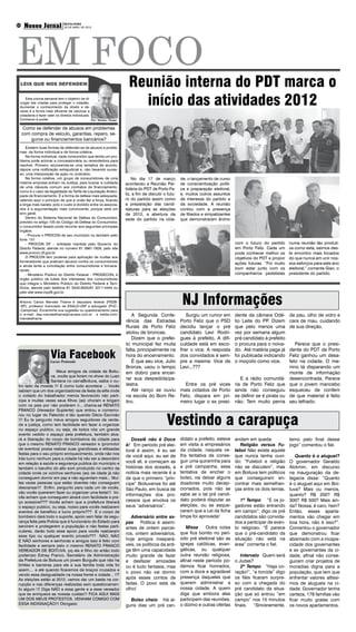 EM FOCO
      Nosso Jornal                    SEXTA-FEIRA
                   Boituva e Região
03
                                      20 DE ABRIL DE 2012




                                                                        Reunião interna do PDT marca o
     Esta coluna semanal tem o objetivo de di-
 vulgar leis criadas para proteger o cidadão.
 Aumentar o conhecimento de direito e de-
 veres é a forma mais eficiente de valorizar a
                                                                          início das atividades 2012
 cidadania e fazer valer os direitos individuais.
 Conhecer é poder.                                Por: Mendes Thame

      Como se defender de abusos em problemas
     com compra de veículo, garantias, reparo, se-
         guros ou financiamentos bancários?
     Existem duas formas de defender-se de abusos e proble-
 mas: de forma individual e de forma coletiva.
     Na forma individual, cada consumidor que tenha um pro-
 blema pode acionar a concessionária ou revendedora para
 resolver. Primeiro recomenda-se uma tentativa de acordo,
 depois uma notificação extrajudicial e, não havendo suces-
 so, uma interposição de ação no Judiciário.
     Na forma coletiva, um grupo de consumidores de uma                   No dia 17 de março           de, o lançamento de curso
 mesma empresa entram na Justiça, para buscar a nulidade              aconteceu a Reunião Par-         de conscientização políti-
 de uma cláusula comum aos contratos de financiamento,
                                                                      tidária do PDT de Porto Fe-      ca e preparação eleitoral;
 como é o caso da ilegalidade da Tarifa de Liquidação Anteci-
 pada de financiamento. É a forma de defesa mais adequada,            liz, a fim de discutir o futu-   e, muitos outros assuntos
 valendo aqui o princípio de que a união faz a força, ficando         ro do partido assim como         de interesse do partido e
 a briga mais barata, pois o custo é dividido entre os associa-       a preparação das candi-          da sociedade. A reunião
 dos e a argumentação mais convincente, porque será um                daturas para as eleições         contou com a presença
 erro geral.                                                          de 2012, a abertura da           de filiados e simpatizantes
     Dentro do Sistema Nacional de Defesa do Consumidor,              sede do partido na cida-         que demonstraram ânimo
 previsto no artigo 105 do Código de Defesa do Consumidor,
 o consumidor lesado pode recorrer aos seguintes principais
 órgãos:
     - Procure o PROCON de seu município ou também pelo
 fone: 151
     - PROCON DF – entidade mantida pelo Governo do                                                                                  com o futuro do partido     numa reunião tão produti-
 Distrito Federal, atende no número 61 3961-7826, pelo site                                                                          em Porto Feliz. Cada um     va como esta, saímos des-
 www.procon.df.gov.br                                                                                                                pode conhecer melhor os     te encontro mais focados
     O PROCON tem poderes para aplicação de multas aos                                                                               objetivos do PDT e propor   do que nunca em unir nos-
 fornecedores que praticam abusos contra os consumidores
                                                                                                                                     ações futuras. “Foi muito   sos esforços para este ano
 e ainda tenta a conciliação entre consumidores e fornece-
 dores.                                                                                                                              bom estar junto com os      eleitoral.” comenta Gian, o
     - Ministério Público do Distrito Federal – PRODECON, é                                                                          companheiros pedetistas     presidente do partido. 
 órgão público de tutela dos interesses dos consumidores
 que integra o Ministério Público do Distrito Federal e Terri-
 tórios, atende pelo telefone 61 3343-9500/61 3211-4444 ou



                                                                                                        NJ Informações
 pelo site www.mpdft.gov.br

 Antonio Carlos Mendes Thame é deputado federal (PSDB-
 -SP), professor licenciado da ESALQ-USP e advogado (PUC-
 -Campinas). Encaminhe sua sugestão ou questionamento para
 o e-mail: dep.mendesthame@camara.com.br e twitter.com/                   A Segunda Confe-                Surgiu um rumor em         dente da câmara Odé-        de pau, olho de vidro e
 mendesthame
                                                                      rência das Estradas              Porto Feliz que o PSD         lio Leite do PP Dizem
                                                                                                                                                     .           cara de mau, cuidando
                                                                      Rurais de Porto Feliz            decidiu lançar o pré          que pelo menos uma          de sua direção.
                                                                      atolou de broncas.               candidato Levi Rodri-         vez por semana algum
                                                                          Dizem que o prefei-          gues à prefeito. A difi-      pré candidato à prefeito
                                                                      to municipal fez muita           culdade está em esco-         o procura para o noiva-        Parece que o presi-
                                                                      falta, principalmente na         lher o vice. A resposta       do. Até matéria paga já     dente do PDT de Porto
                        Via Facebook
                       Lucas Penteado
                                                                      hora do encerramento.
                                                                          É que seu vice, Julio
                                                                                                       dos convidados é sem-
                                                                                                       pre a mesma: Vice de
                                                                                                                                     foi publicada indicando
                                                                                                                                     o moçoilo como vice.
                                                                                                                                                                 Feliz ganhou um desa-
                                                                                                                                                                 feto na cidade. O me-
                                                                      Bronze, usou o tempo             Levi...???                                                nino tá disparando um
                        Meus amigos da cidade de Boitu-               em dobro para encer-                                                                       monte de informação
                    va, vocês que foram no show do Luan
                    Santana no carnaBoituva, saiba o ou-
                                                                      rar sua despedida/pa-                                             E a rádio comunitá-      desencontrada. Parece
 tro lado da moeda !!! E como tudo acontece ... Vocês                 lestra.                            Entre os pré vices          ria de Porto Feliz que      que o jovem mancebo
 sabiam que um dos organizadores da festa da elite onde                   Até ranço se ouviu           mais cotados de Porto         ainda não conseguiu         esqueceu de conferir
 o coitado do trabalhador menos favorecido não parti-                 na escola do Bom Re-             Feliz, dispara em pri-        se definir se é pirata ou   de que material é feito
 cipa e muitas vezes seus filhos (as) choram e brigam                 tiro.                            meiro lugar o ex presi-       não. Tem muito perna        seu telhado.
 com os pais por não poderem ir... chama-se RENATO
 FRANCO (Vereador Suplente) que entrou e comemo-


                                                                                              Vestindo a carapuça
 rou no lugar do Falecido e tão querido Décio Escrivão
 !!! Eu te pergunto meus amigos seguidores da verda-
 de e justiça, como tem facilidade em fazer e organizar
 no espaço publico, ou seja, de todos nós um grande
 evento cedido o espaço pela prefeitura, também alva-
 rá e liberação do corpo de bombeiros da cidade para                     Dossiê não é Doce             didato a prefeito, esteve     andam em queda.             temo pelo final desse
 que o mesmo RENATO FRANCO vereador e (promotor                       é! Em período pré elei-          em visita a empresários         Religião versus Fu-       jogo” comentou o fiel.
 de eventos) possa realizar suas grandiosas e elitizadas              toral é assim, é eu sei          da cidade, naquela ve-        tebol Não existe aquele
 festas para o seu próprio enriquecimento, onde não nos                                                lha tentativa de conse-
                                                                      de você aqui, eu sei de                                        que nunca tenha ouvi-          Quanto é o aluguel?
 trás lucro nenhum para a cidade há não ser a desordem
 em relação a saúde e segurança publica do município e                você ali, e começam as           guir uma quirerinha para      do: “Futebol e religião     O governador Geraldo
 também o barulho do alto som produzido no centro da                  histórias dos dossiês, a         a pré campanha, essa          não se discutem”, mas       Alckmin, em discurso
 cidade onde os vizinhos senhores (as) de idade já não                notícia mais recente é a         tentativa de encher o         em Boituva tem políticos    na inauguração da de-
 conseguem dormir em paz e não aguentam mais... Mui-                  de que o primeiro “prín-         bolso, vai deixar alguns      que conseguiram en-         legacia disse: “Quanto
 tas vezes pessoas que estão doentes não conseguem                    cipe” Boituvense foi até         doadores muito decep-         contrar mais semelhan-      é o aluguel aqui em Boi-
 descansar!!! Enfim, pergunto para cada um de vocês,                  São Paulo, em busca de           cionados, pois não se         ças entre os dois temas.    tuva? Mais ou menos,
 vão vocês quererem fazer ou organizar uma festa!!! Vo-                                                sabe se o tal pré candi-
                                                                      informações dos pro-                                                                       quanto? R$ 200? R$
 cês acham que conseguem alvará com facilidade e pre-
 ço acessível??? Vocês acham que a prefeitura liberará                cessos que envolva os            dato poderá disputar as          1º Tempo “E os jo-       300? R$ 500? Mais ain-
 o espaço publico, ou seja, nosso para vocês realizarem               seus “adversários”.              eleições, ou se esque-        gadores estão entrando      da? Nossa, é caro, hein?
 eventos de benefício e lucro próprio??? E o corpo de                                                  ceram que a Lei da ficha      em campo”, digo os pré      Então, esses aparta-
 bombeiro dará todo o suporte, apoio sem falar da segu-                  Adversário entre as-          limpa foi aprovada!           candidatos são convida-     mentos vão chegar em
 rança feita pela Polícia que é funcionário do Estado para            pas Política é assim:                                          dos a participar de even-   boa hora, não é isso?”.
 servirem e protegerem a população e não festas parti-                antes de ontem parcei-              Missa     Outra coisa      to religioso. “É parece     Comentou o governador
 culares, darão todo esse apoio para vocês realizarem                                                  que fica bonito no perí-
                                                                      ros, ontem adversários,                                        que o pré-candidato da      que demonstrou ficar
 esse tipo ou qualquer evento privado??? NÃO, NÃO
 E NÃO senhores e senhoras e amigos isso é feito com                  hoje amigos insepará-            odo pré eleitoral são as      situação não está na        abismado com a incapa-
 facilidade e sempre pelo o mesmo RENATO FRANCO                       veis, os políticos da anti-      igrejas católicas, evan-      área” comenta o fiel.       cidade dos governantes
 VEREADOR DE BOITUVA, pq ele é filho do então todo                    ga têm uma capacidade            gélicas, ou qualquer                                      e ex governantes da ci-
 poderoso Edney Franco, Secretário de Administração                   muito grande de fazer            outra reunião religiosa,         Intervalo Quem será      dade, afinal não conse-
 da Prefeitura de Boituva um jovem Burguês que não ha                 e desfazer amizades              afinal neste período po-      o Judas?                    guiram criar projetos de
 limites e barreiras para ele e sua família toda vida foi             ou é tudo fantasia, mas          demos ficar honrados,            2º Tempo “Haja co-       moradias digna para a
 assim.... e até quando ficaremos de braços cruzados e                                                 com a doce e agradável
                                                                      o povo não vai dormir                                          ração!”, “a torcida” digo   população, que tem que
 vendo essa desigualdade na nossa frente e cidade... !!?
 As eleições estão aí 2012, vamos dar um basta na cor-                após esses contos de             presença daqueles que         os fiéis ficaram surpre-    enfrentar valores altíssi-
 rupção e nas diferenças realizadas sem questionamen-                 fadas. O povo está de            querem administrar a          so com a chegada do         mos de alugueis na ci-
 to algum !!! Diga NÃO a essa gente e a esse vereador                 olho!                            nossa cidade. A quem          pré candidato da situa-     dade. Governador tenha
 que se enriquece as nossas custas!!! FICA AQUI MAIS                                                   diga que embora eles          ção que só entrou “em       certeza, 178 famílias vão
 UM DOS MEUS PROTESTOS, VENHAM COMIGO COM                               Bolso cheio Há al-             participem das reuniões,      campo” nos 15 minutos       ficar muito gratas com
 ESSA INDIGNAÇÃO!!! Obrigado                                          guns dias um pré can-            o dízimo e outras ofertas     finais. “Sinceramente,      os novos apartamentos.
 