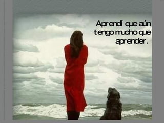 Aprendí que aún tengo mucho que aprender.  