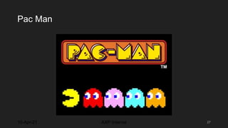 Pac Man
10-Apr-21 27
AXP Internal
 
