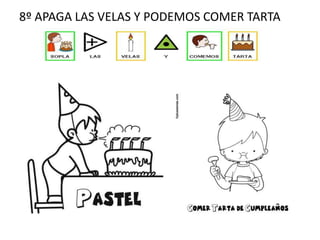 8º APAGA LAS VELAS Y PODEMOS COMER TARTA

 