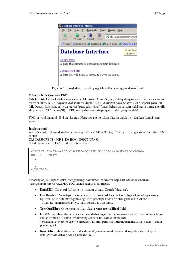 Nota Pembangunan Laman Web