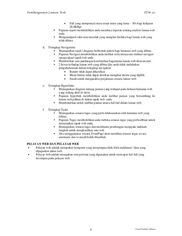 Nota Pembangunan Laman Web