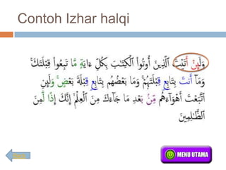 Contoh Izhar halqi




Back
 