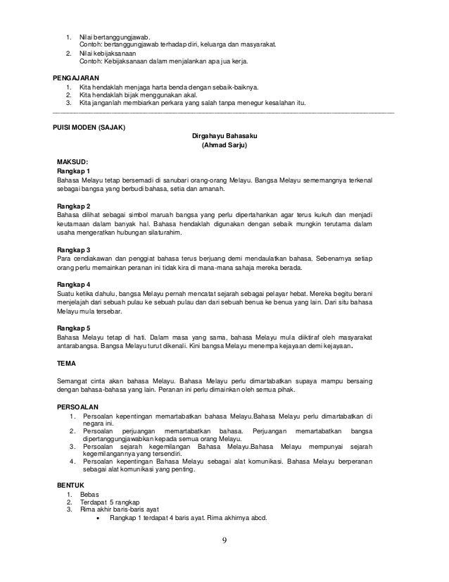 Nota lengkap dirgahayu bahasaku
