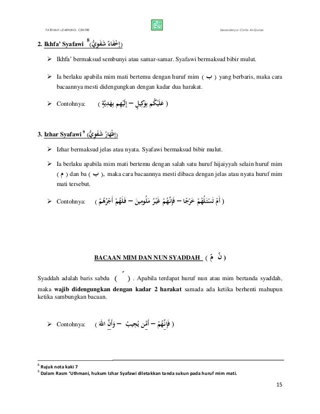Nota Ringkasan Asas Tajwid 21