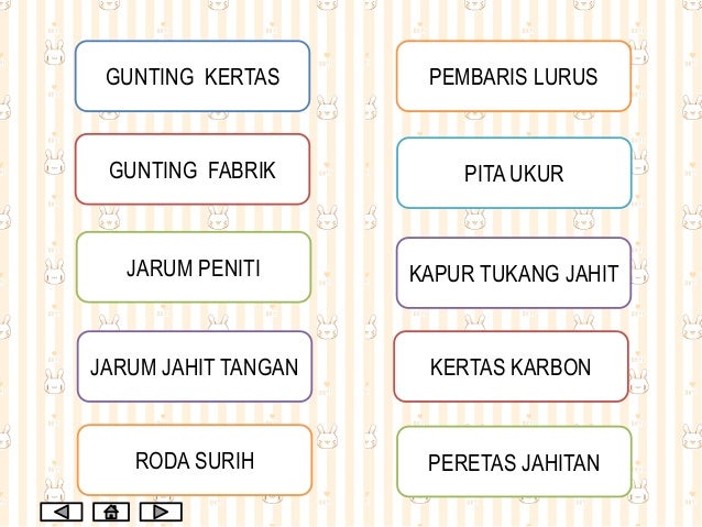 NAMA DAN FUNGSI ALATAN JAHITAN